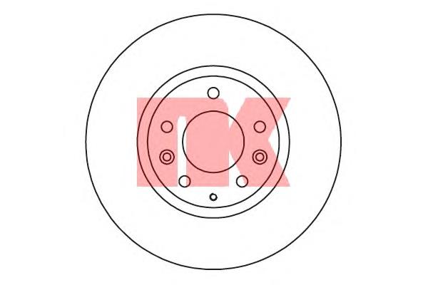 313268 NK disco do freio dianteiro