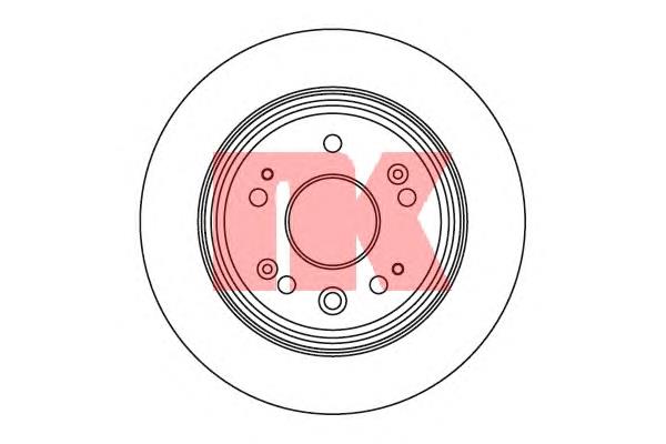 202627 NK disco do freio traseiro