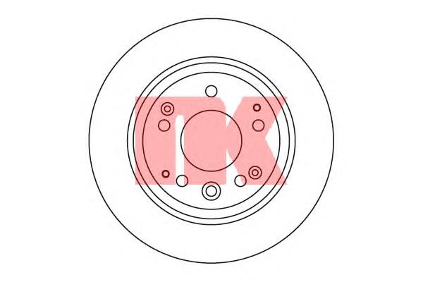 202631 NK disco do freio traseiro