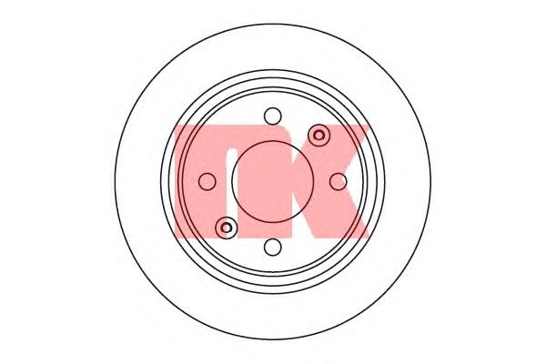 203517 NK disco do freio dianteiro