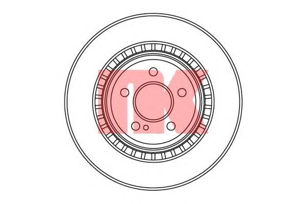 203379 NK disco do freio traseiro