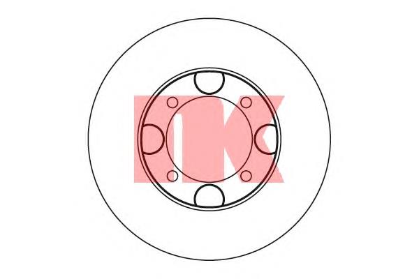 203408 NK disco do freio dianteiro