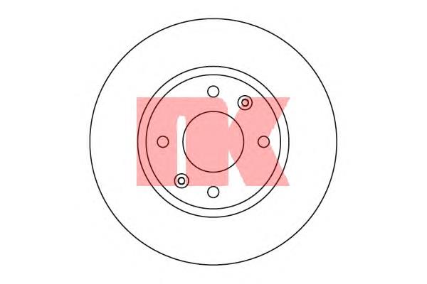 203420 NK disco do freio dianteiro