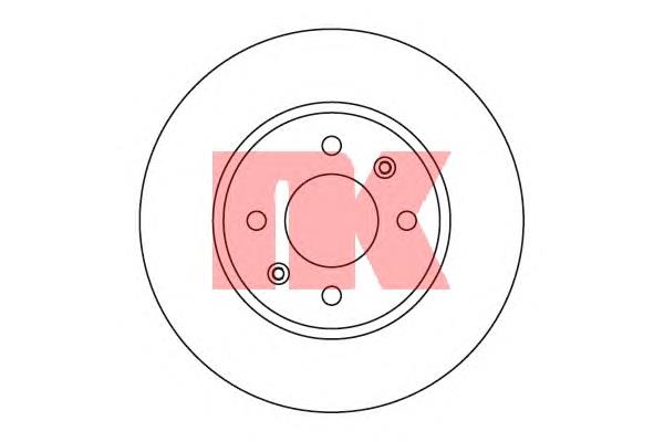 203418 NK disco do freio dianteiro