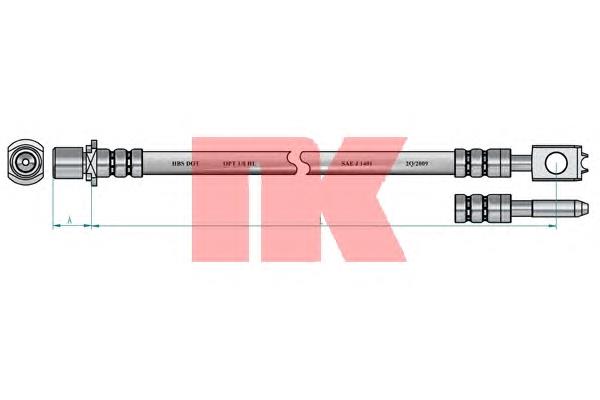 854782 NK mangueira do freio traseira