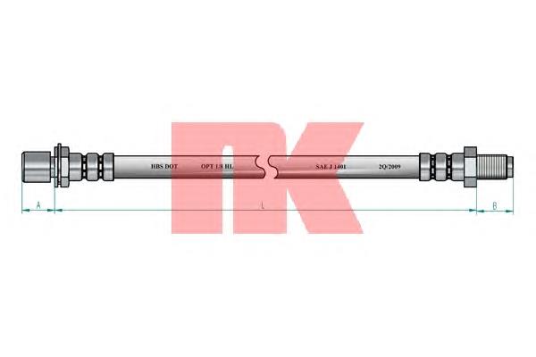 Тормозной шланг задний NK 854560 цена, от 10.40 USD