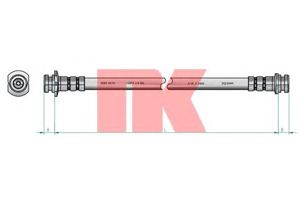 T10002 Brembo Гибкая тормозная трубка задняя