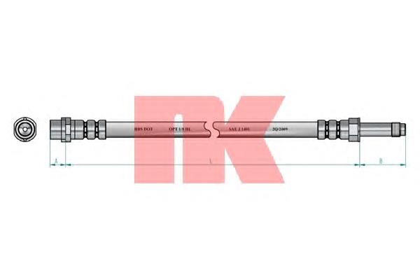 8547104 NK mangueira do freio dianteira
