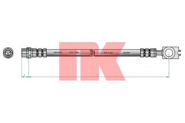 Купить 8547112 NK Задний тормозной шланг