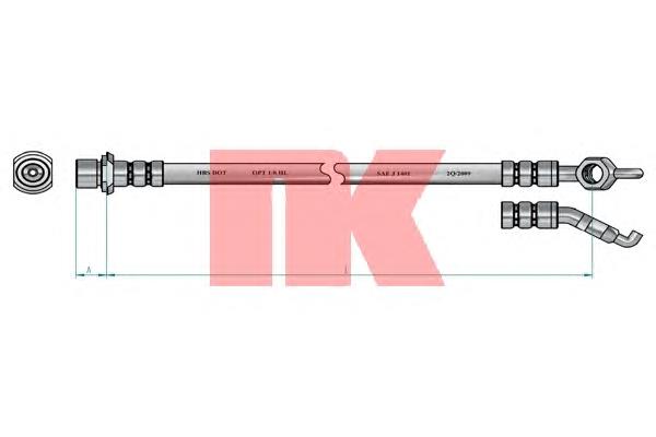 Купить 8545150 NK Задний тормозной шланг