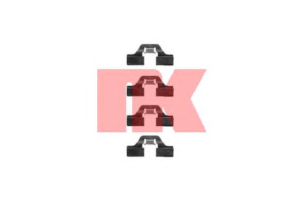 Комплект пружинок крепления задних дисковых колодок NK 7947211