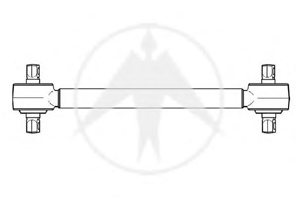 JRR0165 TRW braço oscilante (tração longitudinal inferior esquerdo/direito de suspensão traseira)