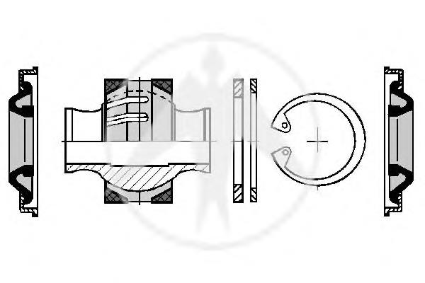 68543 Sidem kit de reparação de barra panhard