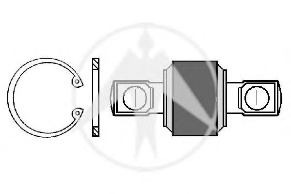 0003504705 Mercedes bloco silencioso de barra panhard traseira