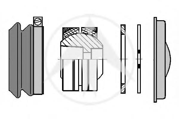 50240 Sidem kit de reparação da esfera de barra radial