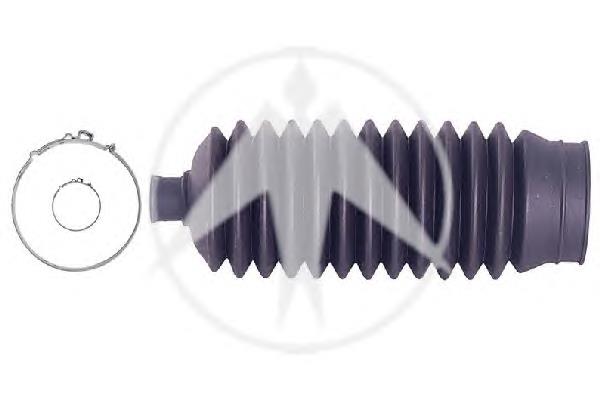 345030 Sidem bota de proteção esquerda do mecanismo de direção (de cremalheira)
