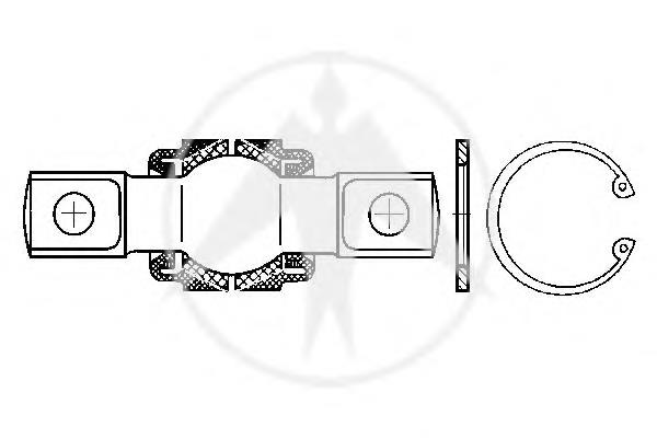 44247 Sidem bloco silencioso de barra panhard traseira