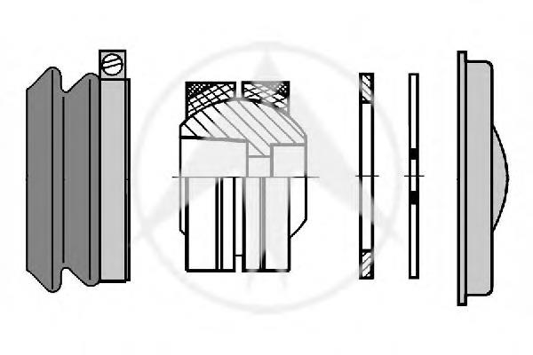 Kit de reparação da esfera de barra radial 44444 Sidem