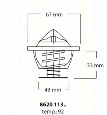 Termostato 862011392 Triscan