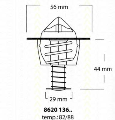 862013688 Triscan termostato