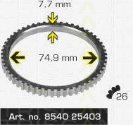 854025403 Triscan anel de abs