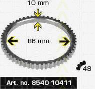 Купить 854010411 Triscan Кольцо АБС (ABS)