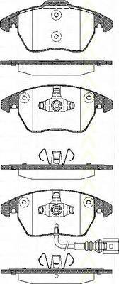 BPA103010 Open Parts sapatas do freio dianteiras de disco