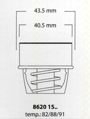 86201582 Triscan termostato