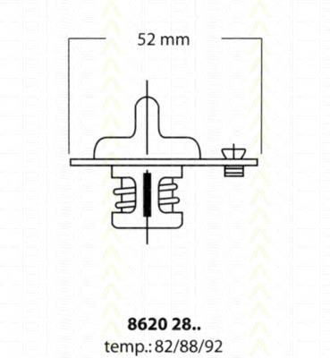 8620 2892 Triscan termostato