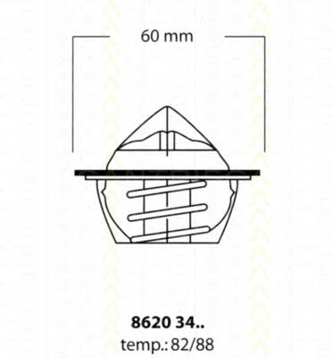 86203488 Triscan termostato