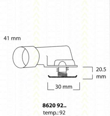 86209292 Triscan termostato