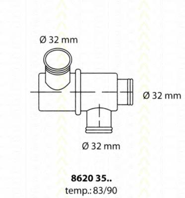 86203590 Triscan termostato