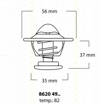 86204982 Triscan termostato