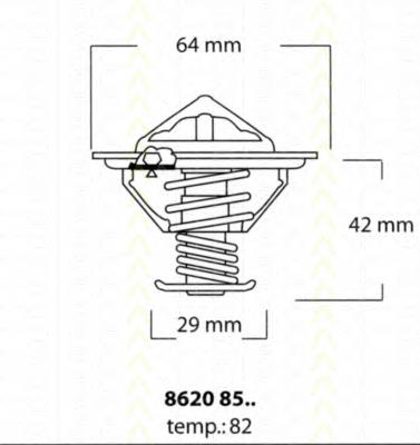 Termostato 86208582 Triscan