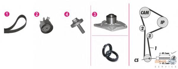 TB7320CPK1 BGA Correia do mecanismo de distribuição de gás, kit