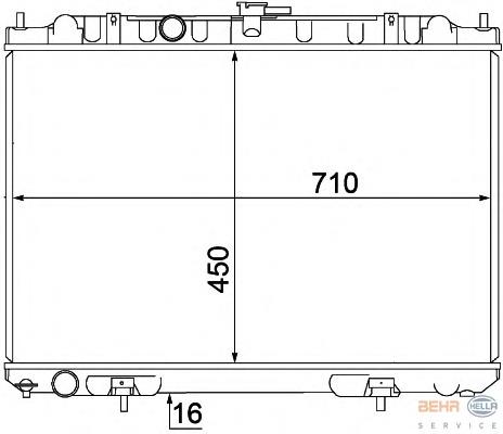 Радиатор охлаждения двигателя HELLA 8MK376770761 цена, от 84.27 USD