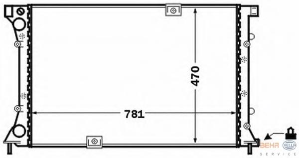 Радиатор охлаждения HELLA 8MK376771771