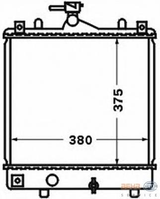 8MK376771161 HELLA Радиатор основной