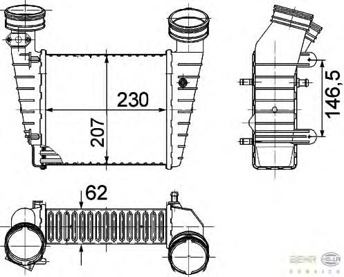 Система охлаждения наддувочного воздуха HELLA 8ML376776611 цена, от 66.22 USD