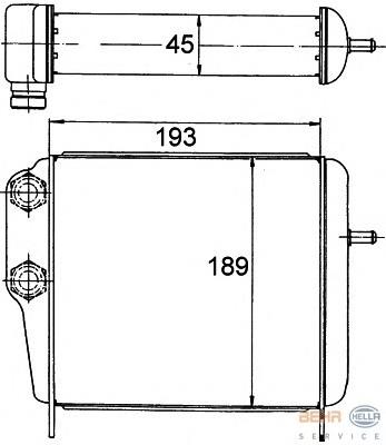 Radiador de óleo 8MO376778161 HELLA