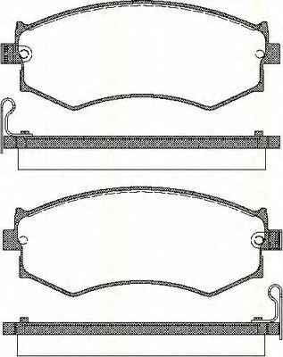 Передние тормозные колодки AY040NS914 Nissan