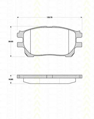 446528490 Toyota sapatas do freio dianteiras de disco