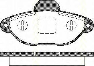 Передние тормозные колодки 811015025 Triscan