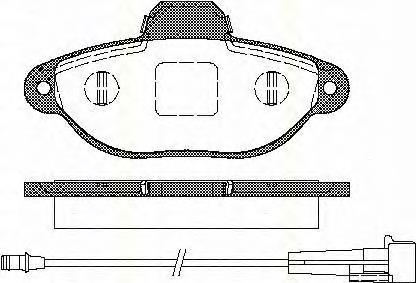 Sapatas do freio dianteiras de disco para Fiat Panda (169A)