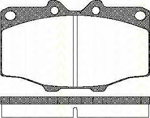 811010034 Triscan передние тормозные колодки