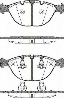 Передние тормозные колодки 811011011 Triscan