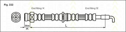 Задний тормозной шланг 58912 Quick Brake