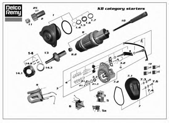 19024196 Delco Remy motor de arranco