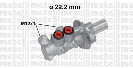 Цилиндр тормозной главный 050757 Metelli