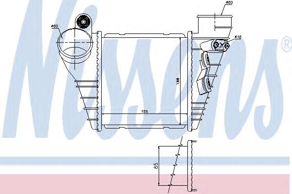 96847 Nissens radiador de intercooler